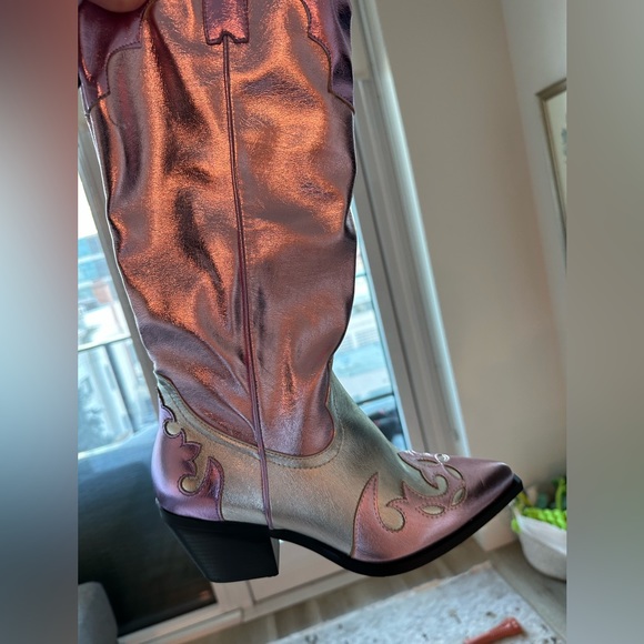 AZELEA WANG Hendrix Knee High Western Boot - Picture 3 of 3